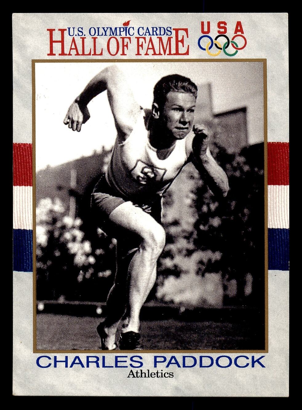 1991 Impel U.S. Olympic Hall of Fame #85 Charles Paddock Card